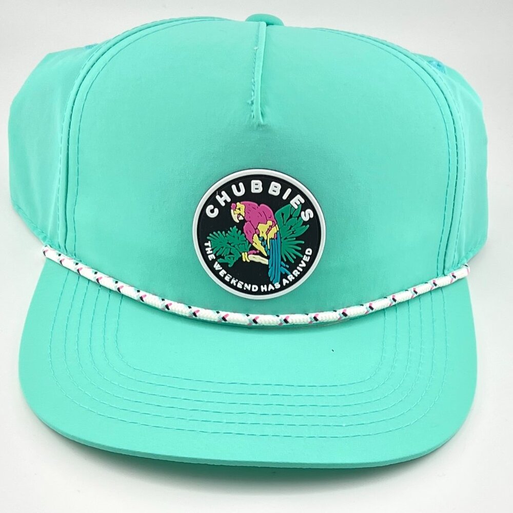 New Chubbies Hat Snapback Rope Parrot Patch "The … - image 1